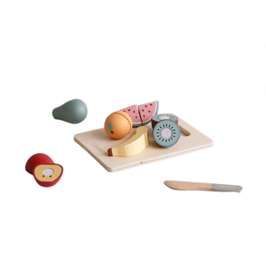  - ["Accessori","FW25","Giocattoli","Infant","Kids","Little Dutch","Toddler"] - Giocattolo Little Dutch Set frutta da tagliare In Legno LD4485 - Lupis SRL