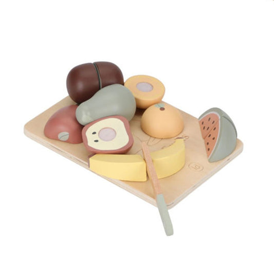 - ["Accessori","FW25","Giocattoli","Infant","Kids","Little Dutch","Toddler"] - Giocattolo Little Dutch Set frutta da tagliare In Legno LD4485 - Lupis SRL