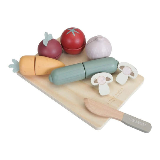  - ["Accessori","FW25","Giocattoli","Infant","Kids","Little Dutch","Toddler"] - Giocattolo Little Dutch Set verdure da tagliare In Legno LD4484 - Lupis SRL