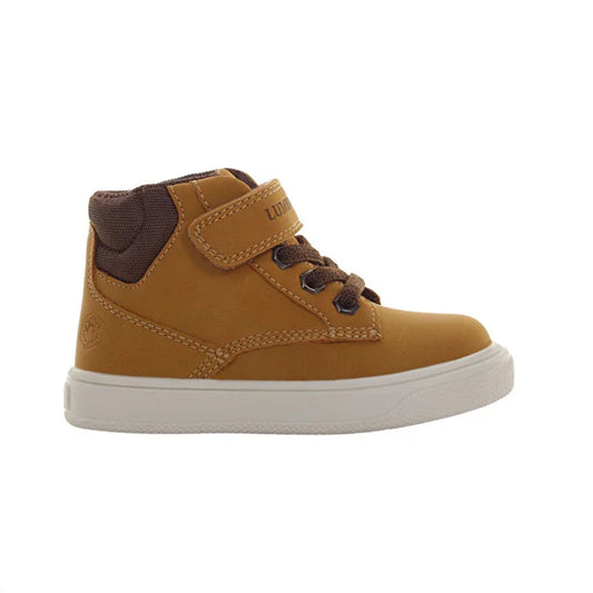 Lumberjack High Cut Sneaker 1 Velcro Yellow Dk Brown Moby