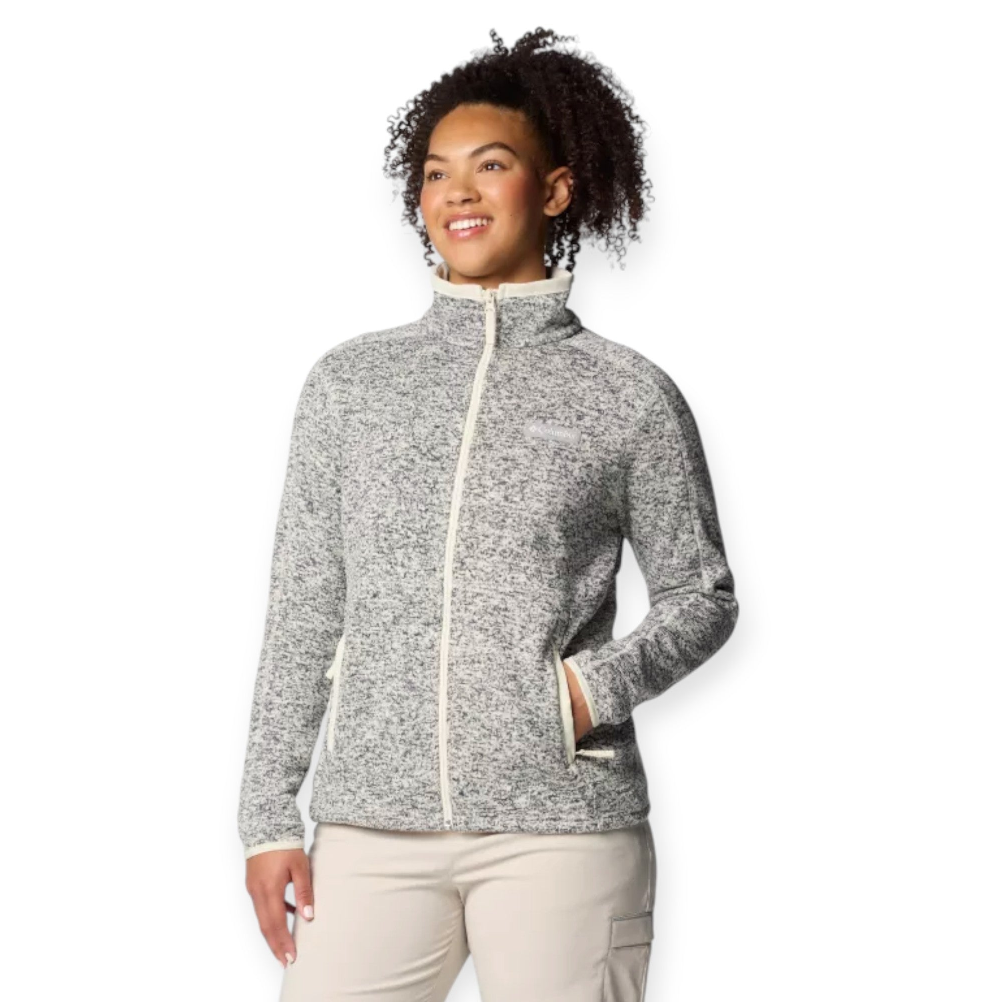  - ["Abbigliamento","Columbia Sportswear","Donna","FW25","Giacche","Maglioni"] - Maglione Columbia Sportswear W Sweater Weather Full Zip II Chalk 2085724-191 - Lupis SRL