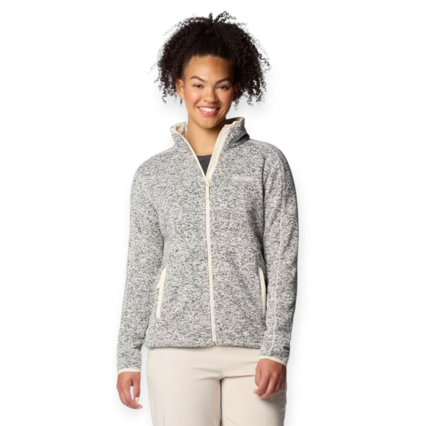 Maglione Columbia Sportswear W Sweater Weather Full Zip II Chalk 2085724-191