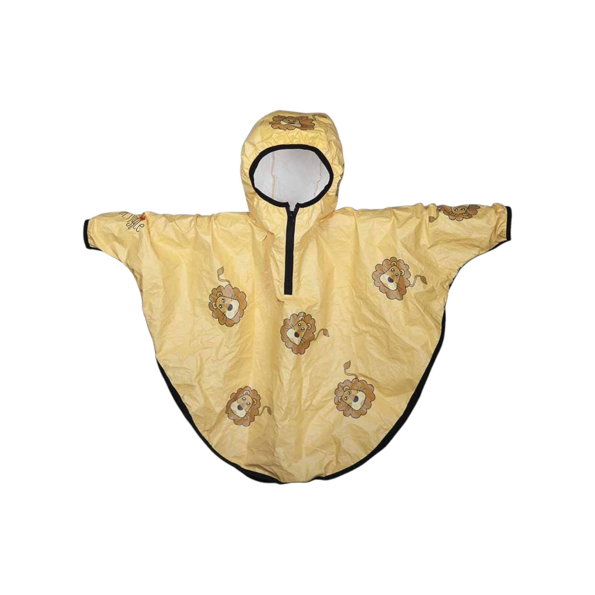  - ["Abbigliamento","FW25","Kids","Mantella","Mr. Tiggle"] - Mantella Unisex Mr. Tiggle Rain Cape Leone Tyvek Giallo R Cape 100 019 - Lupis SRL