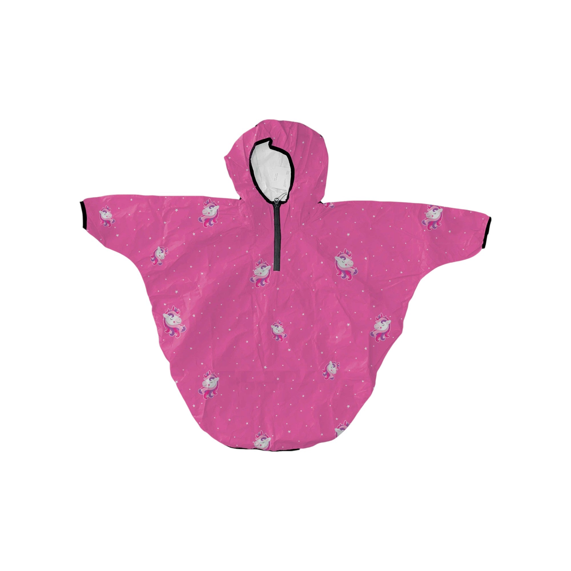  - ["Abbigliamento","FW25","Kids","Mantella","Mr. Tiggle"] - Mantella Unisex Mr. Tiggle Rain Cape Unicorno Tyvek Pink R Cape 100 036 - Lupis SRL