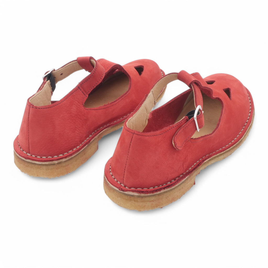  - ["Artigianato","Donna","Manufatto Toscano Vinci","PE25","Sandali Eleganti","Scarpe"] - Manufatto Toscano Vinci Nabuk Rosso 3 - Lupis SRL