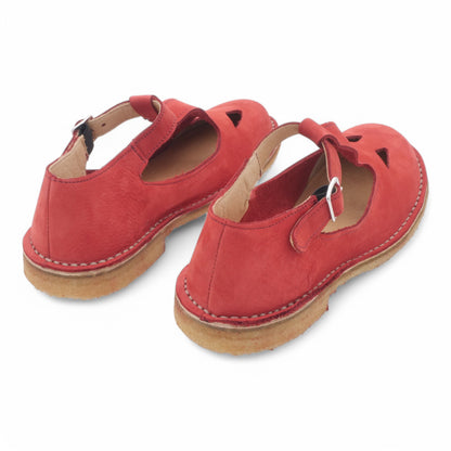  - ["Artigianato","Donna","Manufatto Toscano Vinci","PE25","Sandali Eleganti","Scarpe"] - Manufatto Toscano Vinci Nabuk Rosso 3 - Lupis SRL