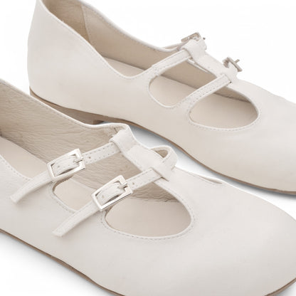  - ["Artigianato","Ballerine","Eva Picci","PE25","Scarpe"] - Mary Jane da Donna Eva Picci Missouri Osso EIOLE03-03 - Lupis SRL