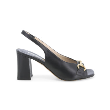 '- ["Donna","Melluso","Scarpe","Slingback"] - Melluso Lena 70 Nero 5420 - Lupis SRL