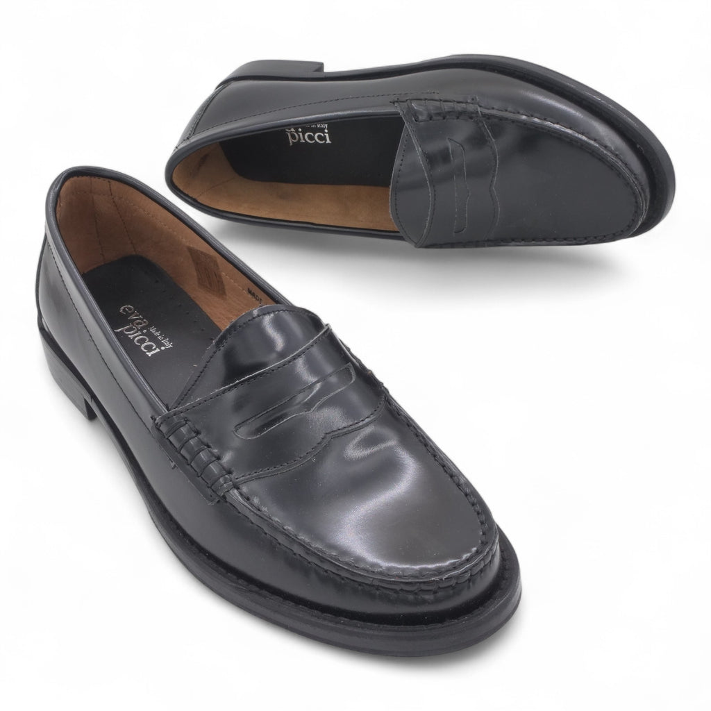  - ["Artigianato","Donna","Eva Picci","Mocassini","Scarpe"] - Mocassini Da Donna Eva Picci 0401 VI Abras Nero C Gom - Lupis SRL