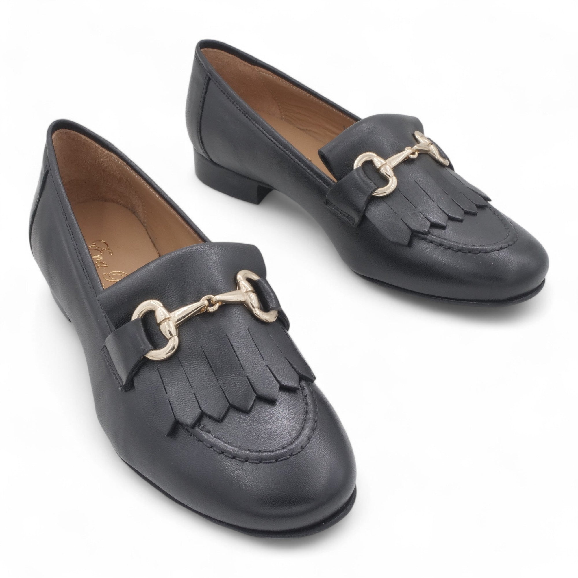  - ["Artigianato","Donna","Eva Picci","Mocassini","Scarpe"] - Mocassini Da Donna Eva Picci 1430 Pelle Nero - Lupis SRL