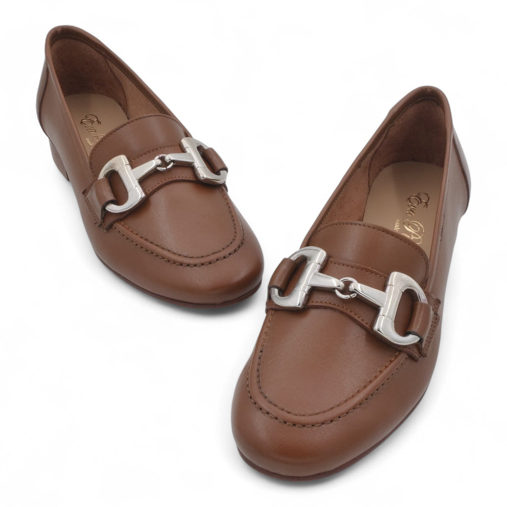  - ["Artigianato","Donna","Eva Picci","Mocassini","Scarpe"] - Mocassini Da Donna Eva Picci 1432 Pelle Cuoio - Lupis SRL