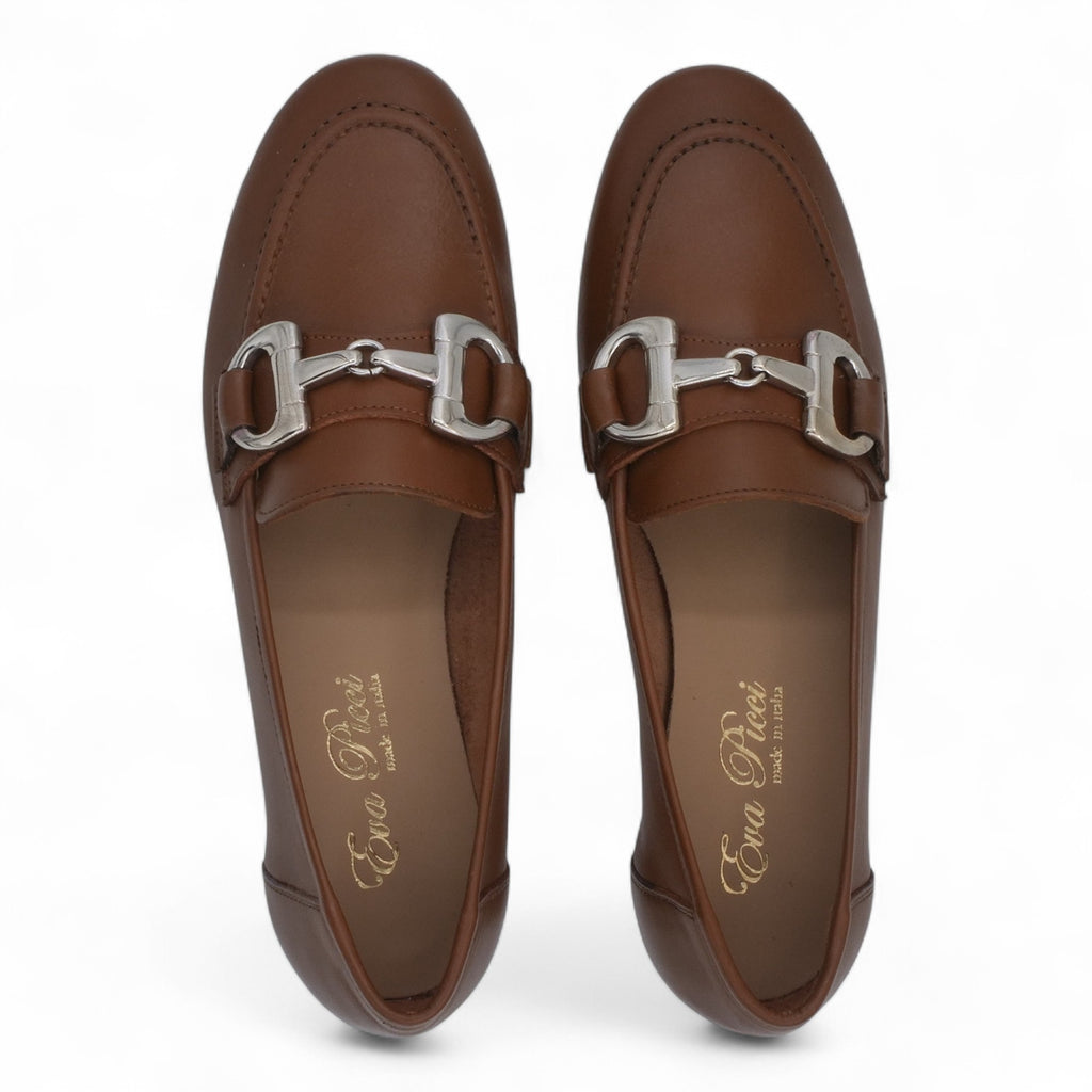  - ["Artigianato","Donna","Eva Picci","Mocassini","Scarpe"] - Mocassini Da Donna Eva Picci 1432 Pelle Cuoio - Lupis SRL