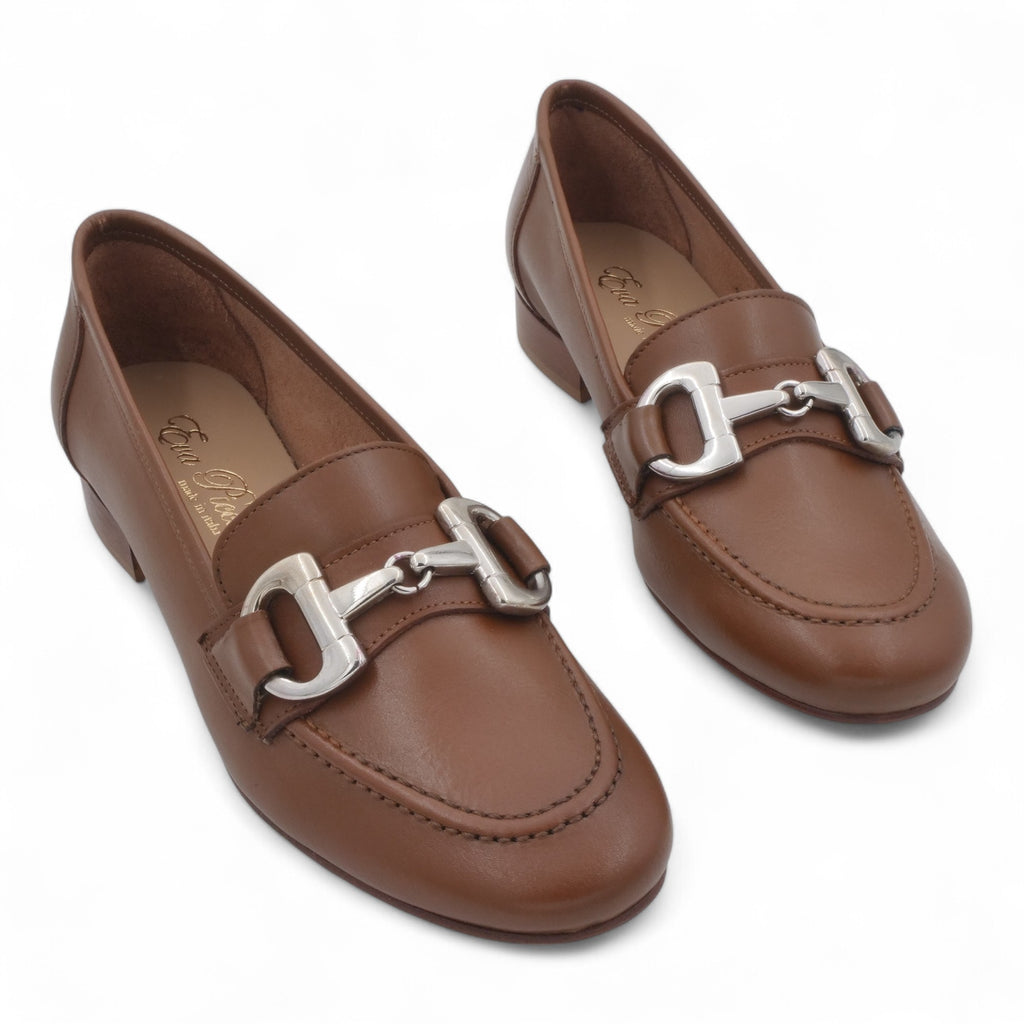  - ["Artigianato","Donna","Eva Picci","Mocassini","Scarpe"] - Mocassini Da Donna Eva Picci 1432 Pelle Cuoio - Lupis SRL