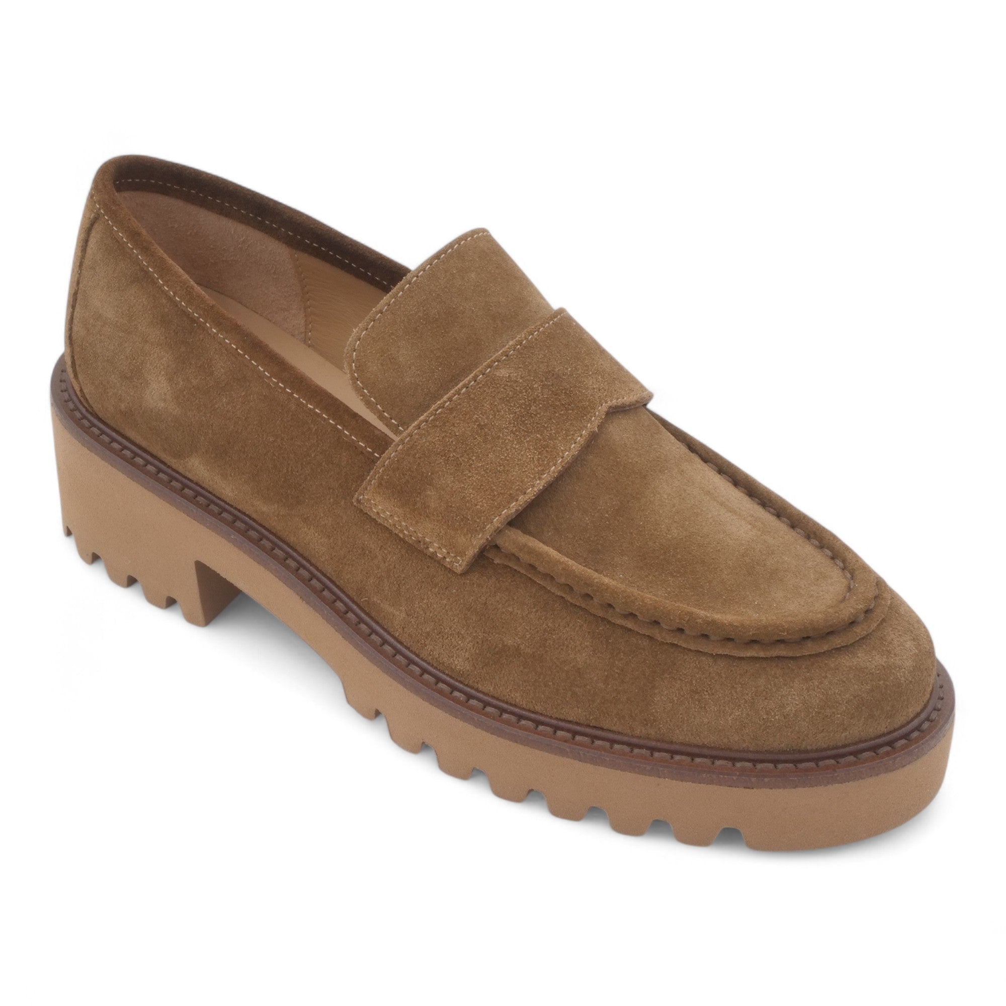  - ["Artigianato","Donna","Eva Picci","FW24","Mocassini","Scarpe"] - Mocassini Da Donna Eva Picci Camoscio Brandy 5020 - Lupis SRL