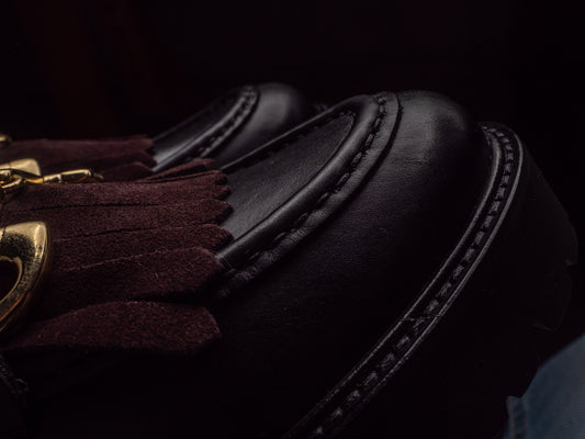 Mocassini Platform Donna Eva Picci Velour Pelle Richfield 5066