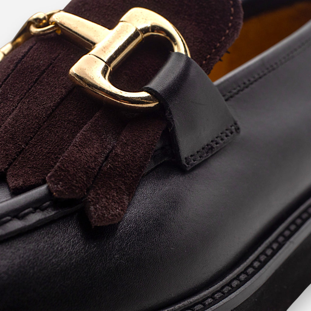 Mocassini Platform Donna Eva Picci Velour Pelle Richfield 5066