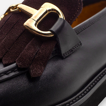 Mocassini Platform Donna Eva Picci Velour Pelle Richfield 5066