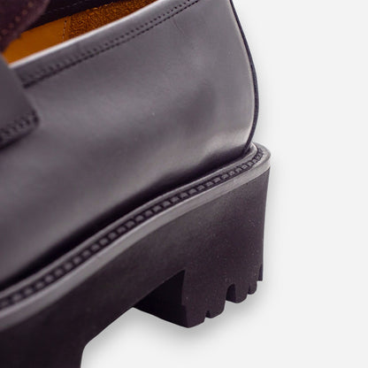 Mocassini Platform Donna Eva Picci Velour Pelle Richfield 5066