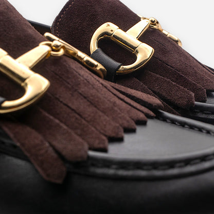 Mocassini Platform Donna Eva Picci Velour Pelle Richfield 5066