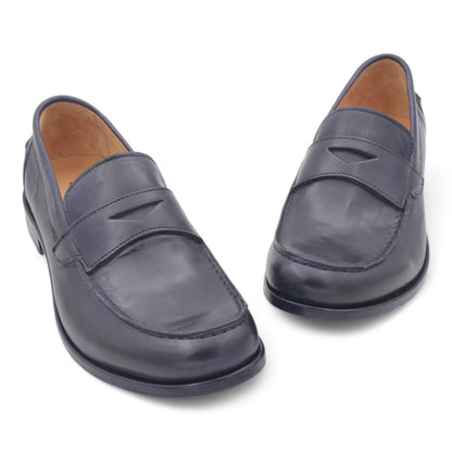  - ["Artigianato","JP\/DAVID","Mocassini","PE25","Scarpe","Uomo"] - Mocassini Uomo JP/DAVID Papua Blue 2580/1/170 - Lupis SRL