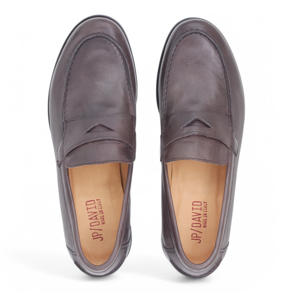  - ["Artigianato","JP\/DAVID","Mocassini","PE25","Scarpe","Uomo"] - Mocassini Uomo JP/DAVID Papua Marrone 2580/1/176 - Lupis SRL