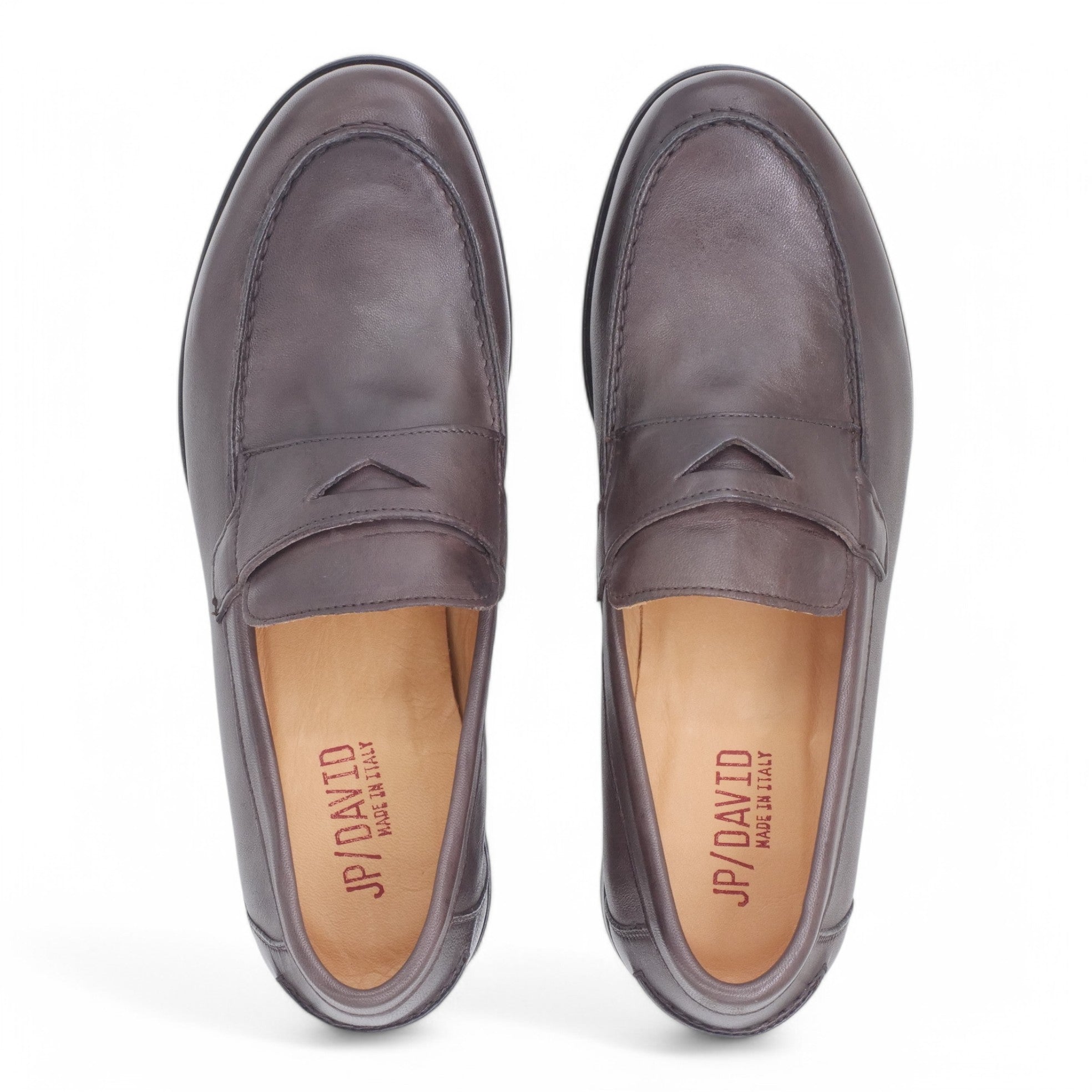  - ["Artigianato","JP\/DAVID","Mocassini","PE25","Scarpe","Uomo"] - Mocassini Uomo JP/DAVID Papua Marrone 2580/1/176 - Lupis SRL