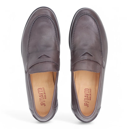  - ["Artigianato","JP\/DAVID","Mocassini","PE25","Scarpe","Uomo"] - Mocassini Uomo JP/DAVID Papua Marrone 2580/1/176 - Lupis SRL