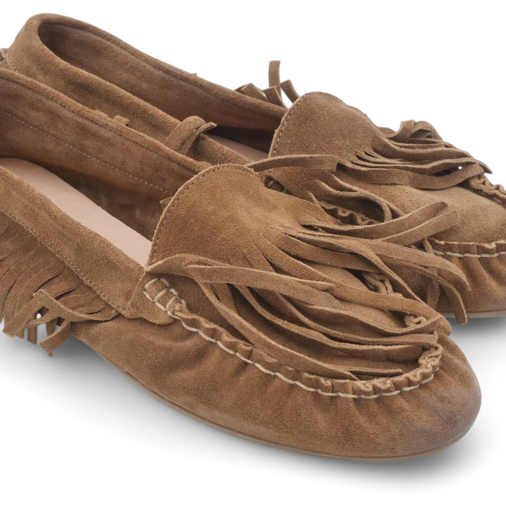  - ["Artigianato","Eva Picci","Mocassini","PE25","Scarpe"] - Mocassini da Donna Eva Picci Camoscio Sand EKLEI05-01 - Lupis SRL