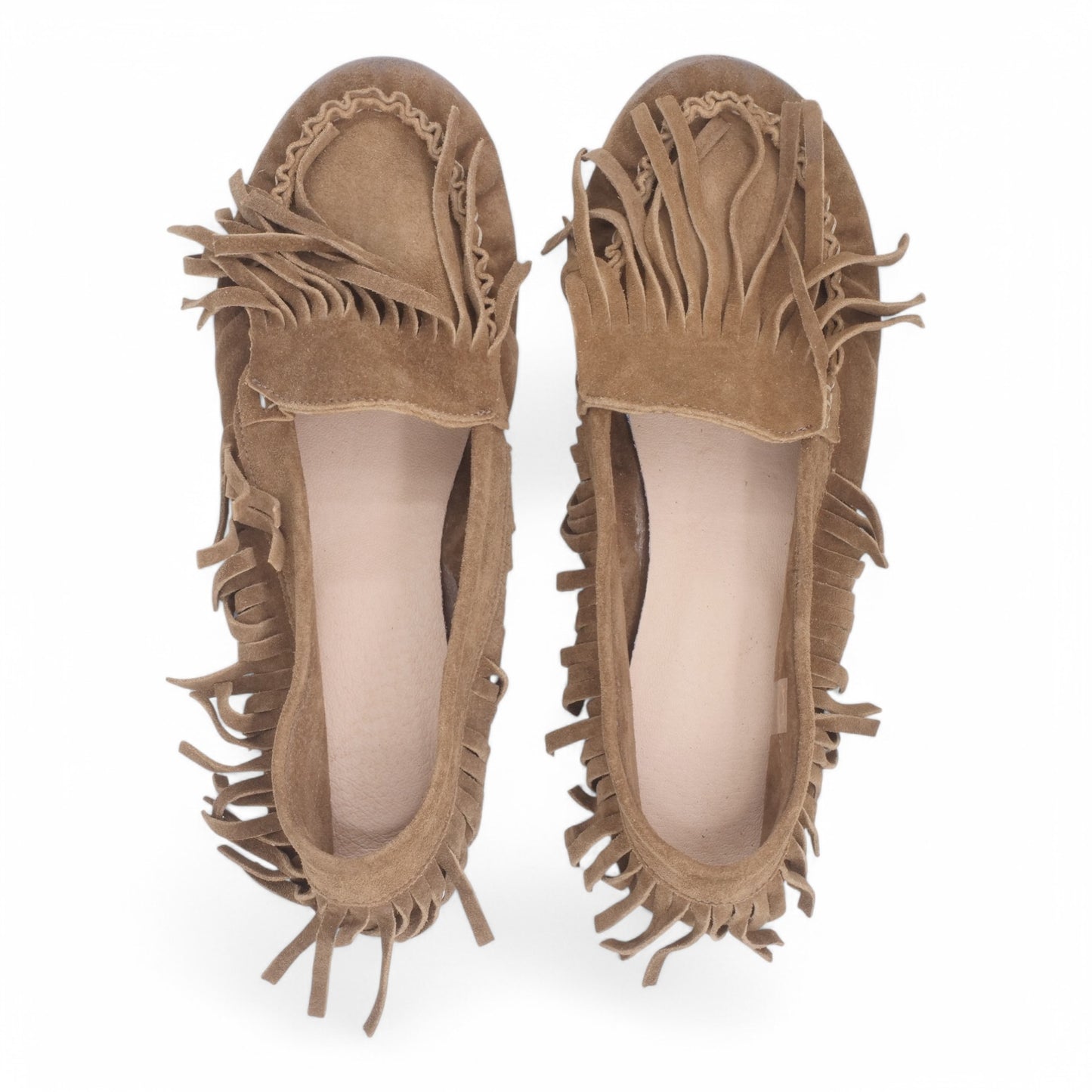 Mocassini da Donna Eva Picci Camoscio Sand EKLEI05-01