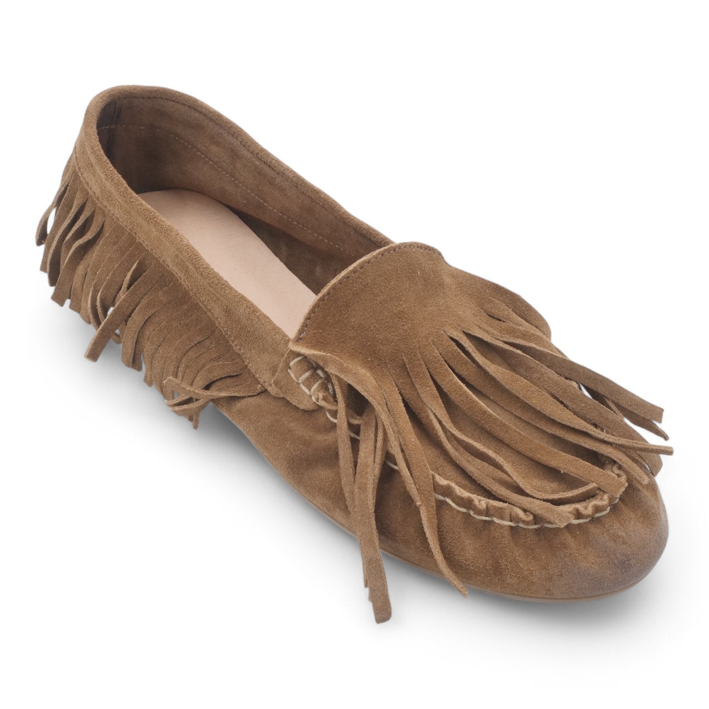 Mocassini da Donna Eva Picci Camoscio Sand EKLEI05-01