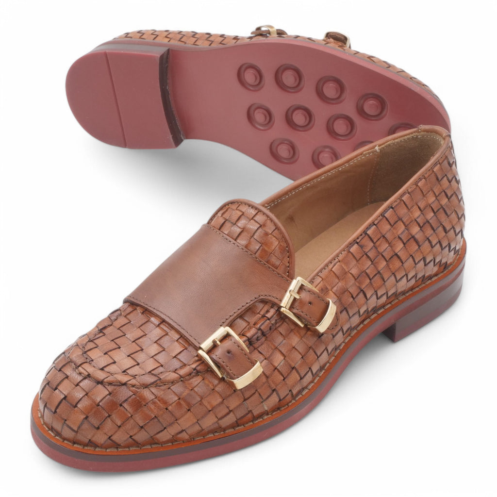  - ["Artigianato","Donna","Eva Picci","Mocassini","PE25","Scarpe"] - Mocassino da Donna Intrecciato Eva Picci Cuoio 0414 - Lupis SRL