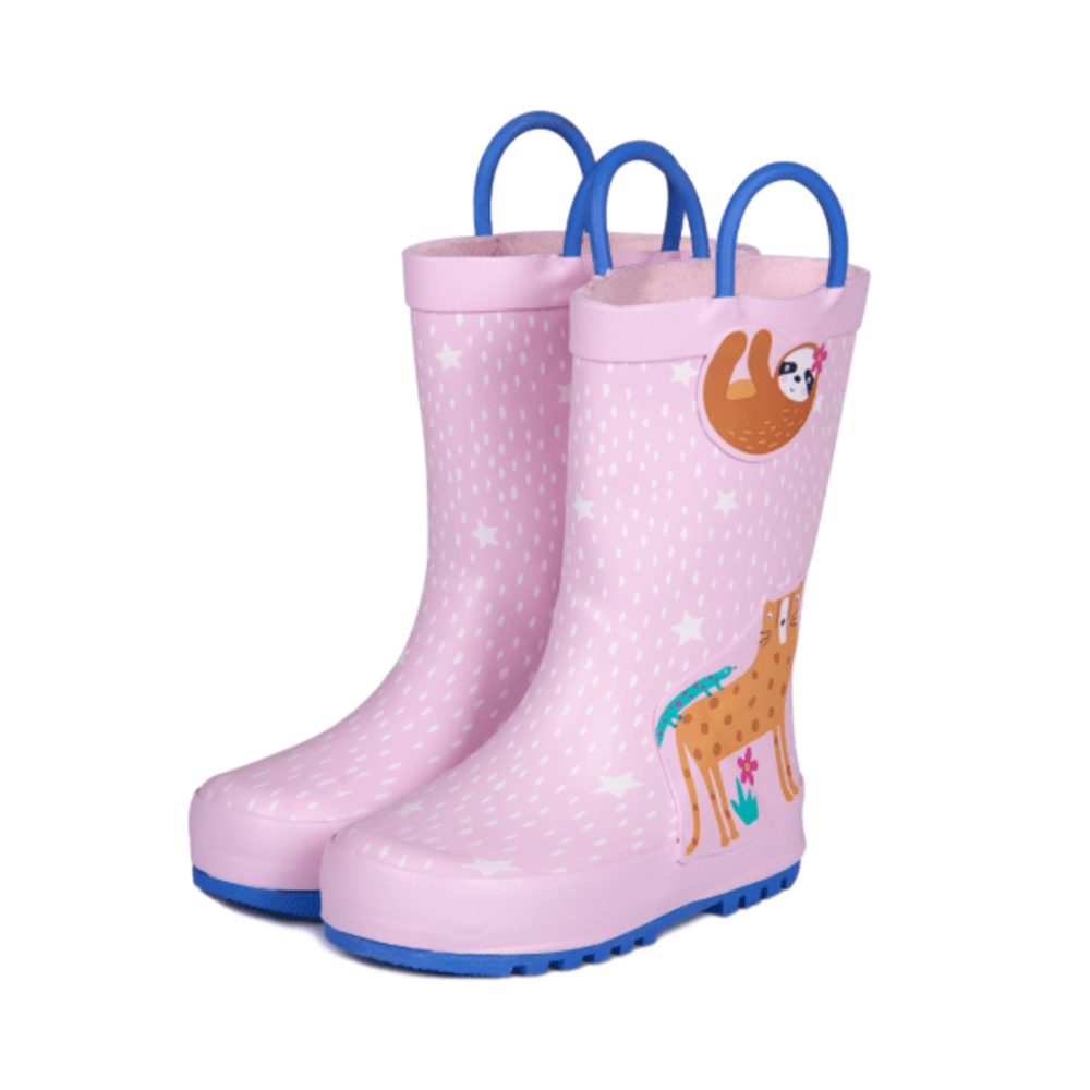  - ["Kids","Mr. Tiggle","Scarpe","Stivali di gomma"] - Mr. Tiggle Rain Boots Animali Rosa 001-020 - Lupis SRL
