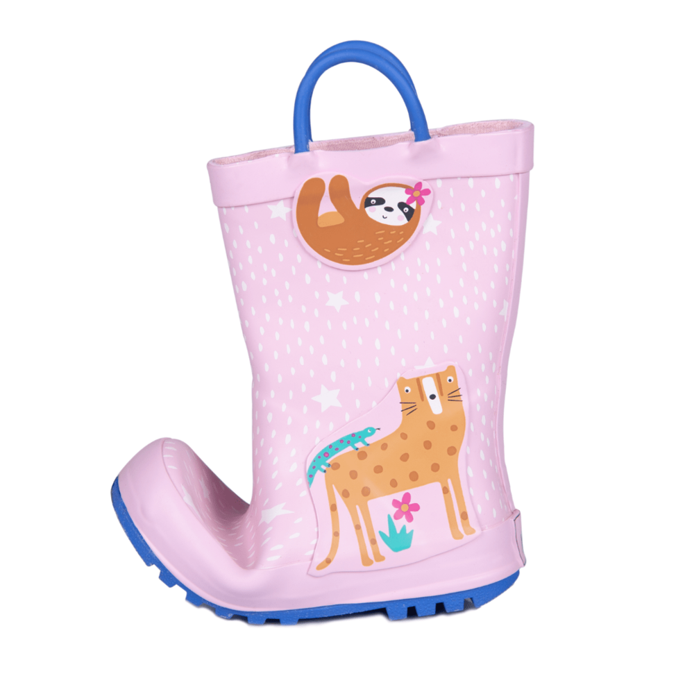 - ["Kids","Mr. Tiggle","Scarpe","Stivali di gomma"] - Mr. Tiggle Rain Boots Animali Rosa 001-020 - Lupis SRL