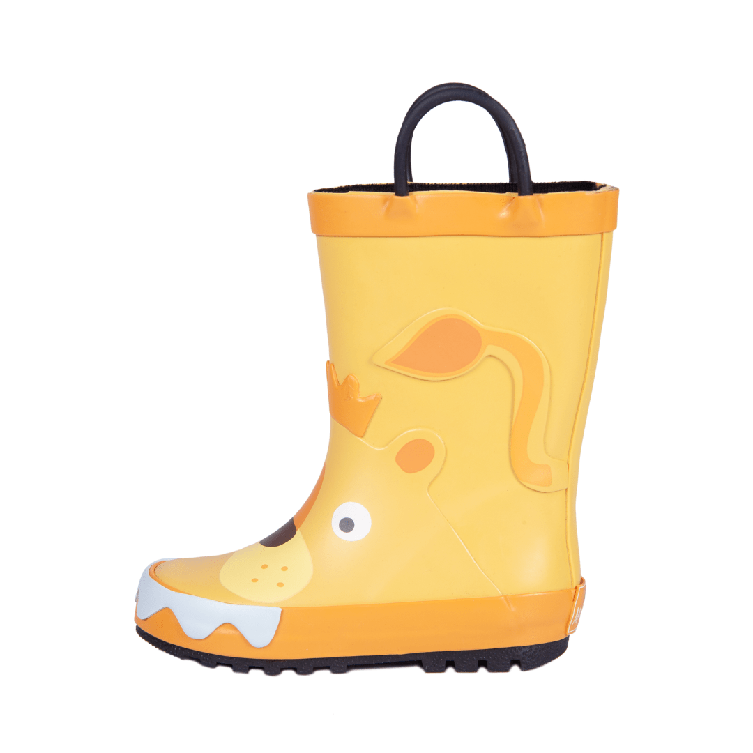  - ["Kids","Mr. Tiggle","Scarpe","Stivali di gomma","Ultima Taglia"] - Mr. Tiggle Rain Boots Leone Giallo 001 019 - Lupis SRL