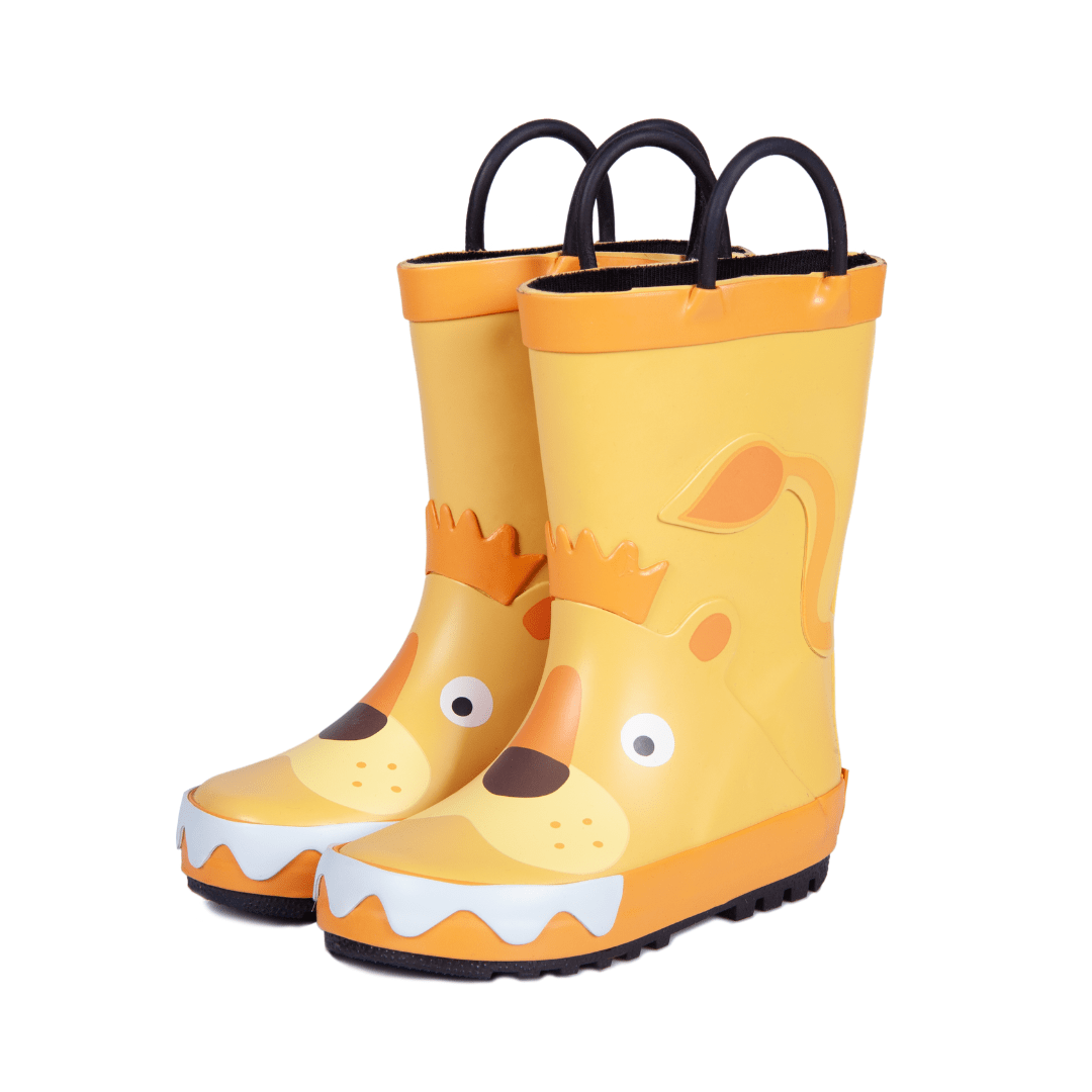  - ["Kids","Mr. Tiggle","Scarpe","Stivali di gomma","Ultima Taglia"] - Mr. Tiggle Rain Boots Leone Giallo 001 019 - Lupis SRL