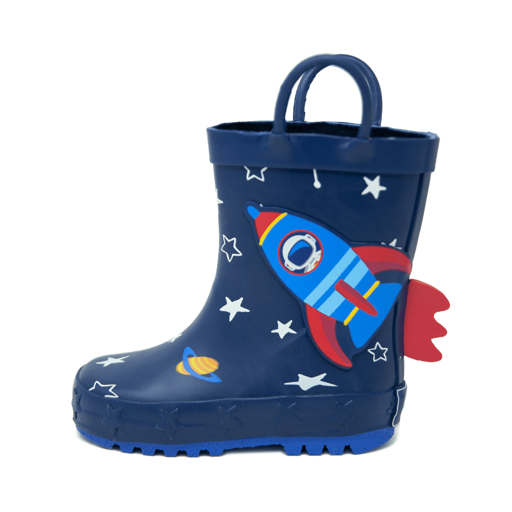  - ["Kids","Mr. Tiggle","Scarpe","Stivali di gomma"] - Mr. Tiggle Rain Boots Razzo Blu 001 011 - Lupis SRL