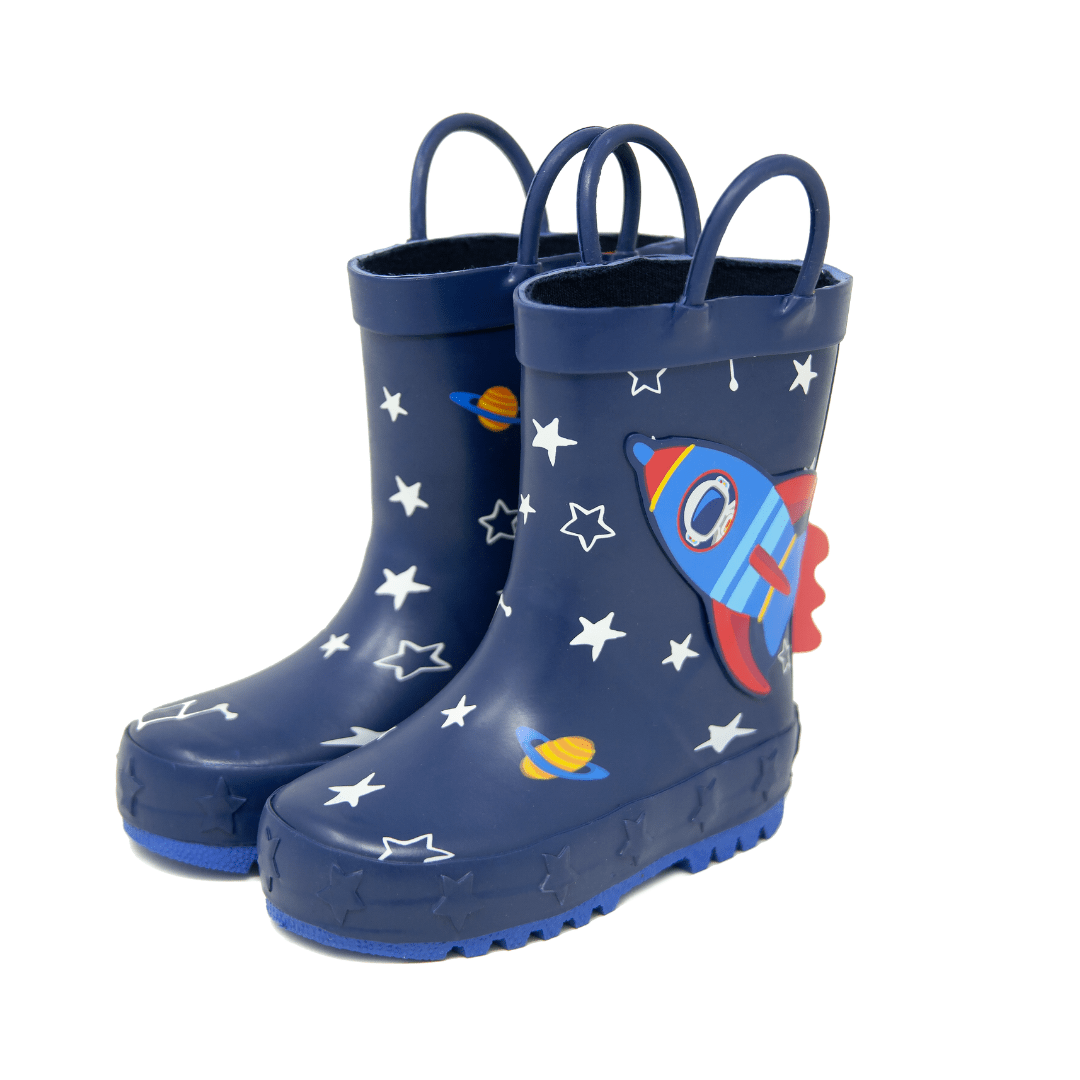 - ["Kids","Mr. Tiggle","Scarpe","Stivali di gomma"] - Mr. Tiggle Rain Boots Razzo Blu 001 011 - Lupis SRL