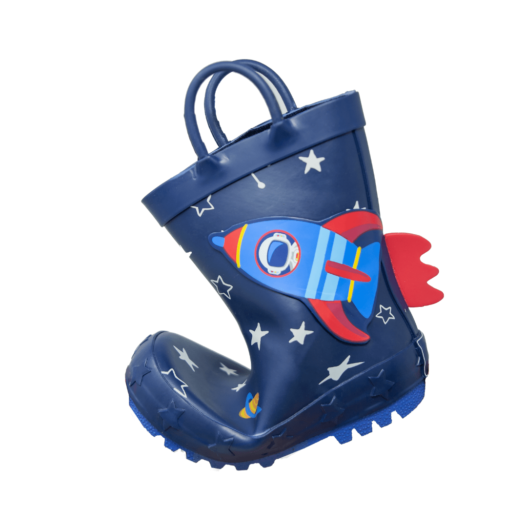  - ["Kids","Mr. Tiggle","Scarpe","Stivali di gomma"] - Mr. Tiggle Rain Boots Razzo Blu 001 011 - Lupis SRL