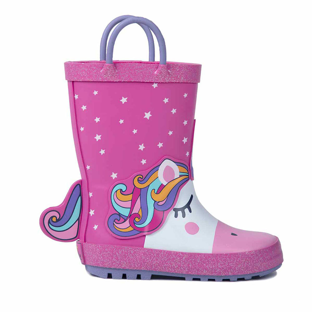  - ["Kids","Mr. Tiggle","Nuovo","Scarpe","Stivali di gomma"] - Mr. Tiggle Rain Boots Unicorno Stellato 001-029 - Lupis SRL