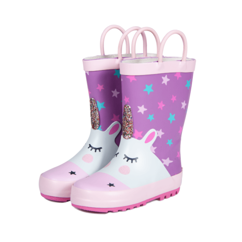  - ["Kids","Mr. Tiggle","Scarpe","Stivali di gomma"] - Mr. Tiggle Rain Boots Unicorno Stelle 001-023 - Lupis SRL