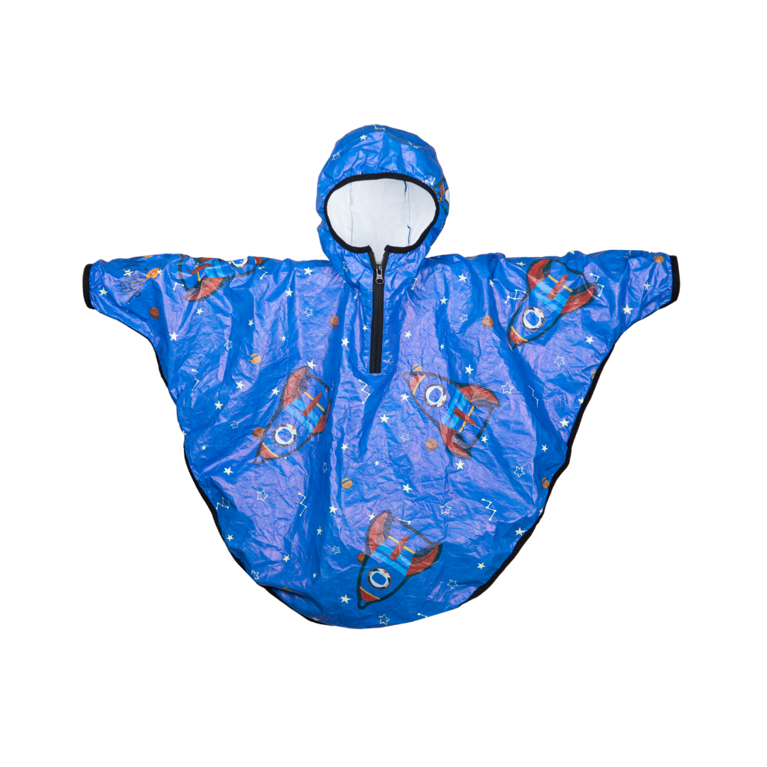  - ["Abbigliamento","Giacche","Kids","Mantella pioggia","Mr. Tiggle"] - Mr. Tiggle Rain Cape Razzo Stellato - Lupis SRL