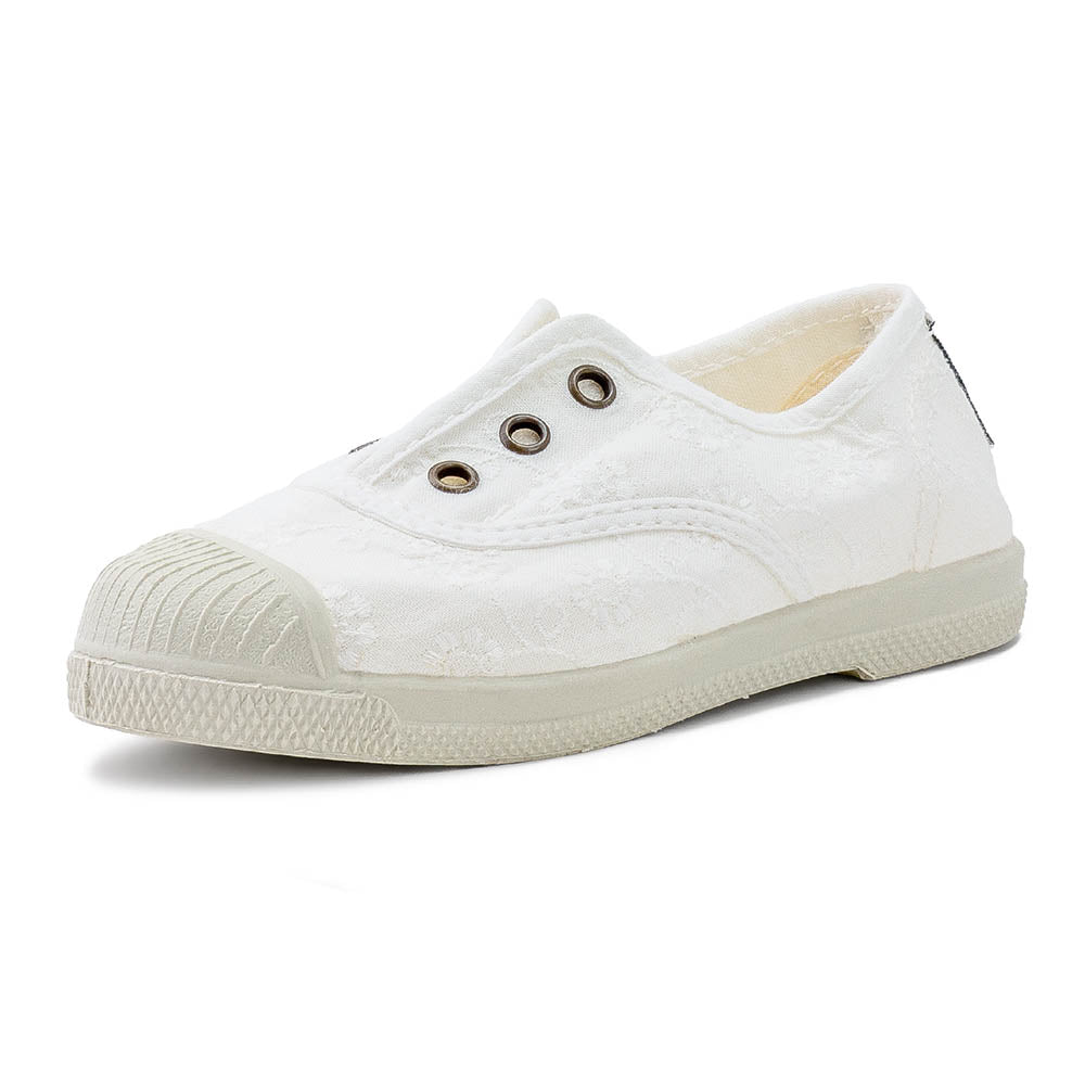 '- Kids, Natural World, Scarpe, Slip-on, Toddler - Natural World Ingles Bordado Tintado Blanco - Lupis SRL