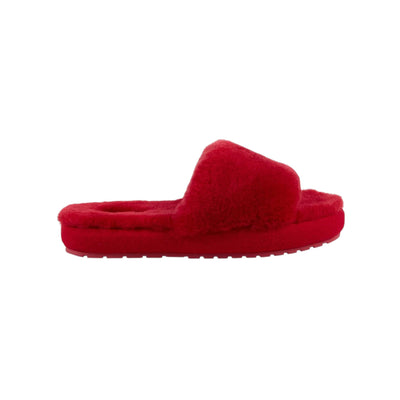 Emu Mckay Women's Sheepskin Rubber Slippers Cherry W13088-CHER