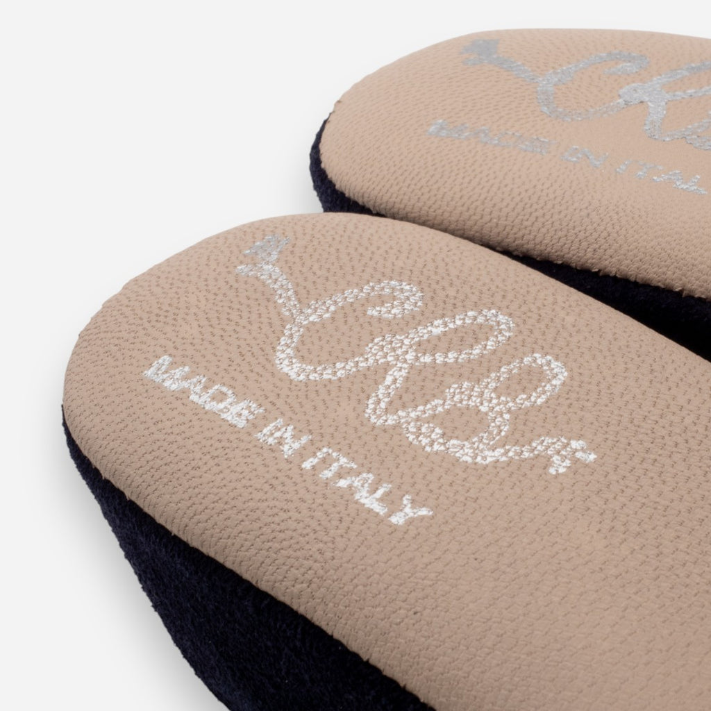 Pantofole Donna da camera CRB 4032 Camoscio Blu