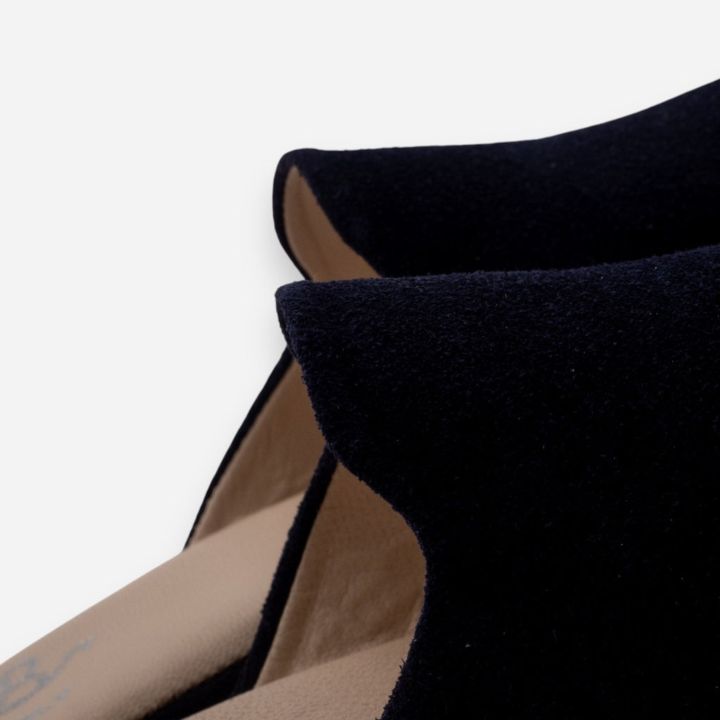 Pantofole Donna da camera CRB 4032 Camoscio Blu