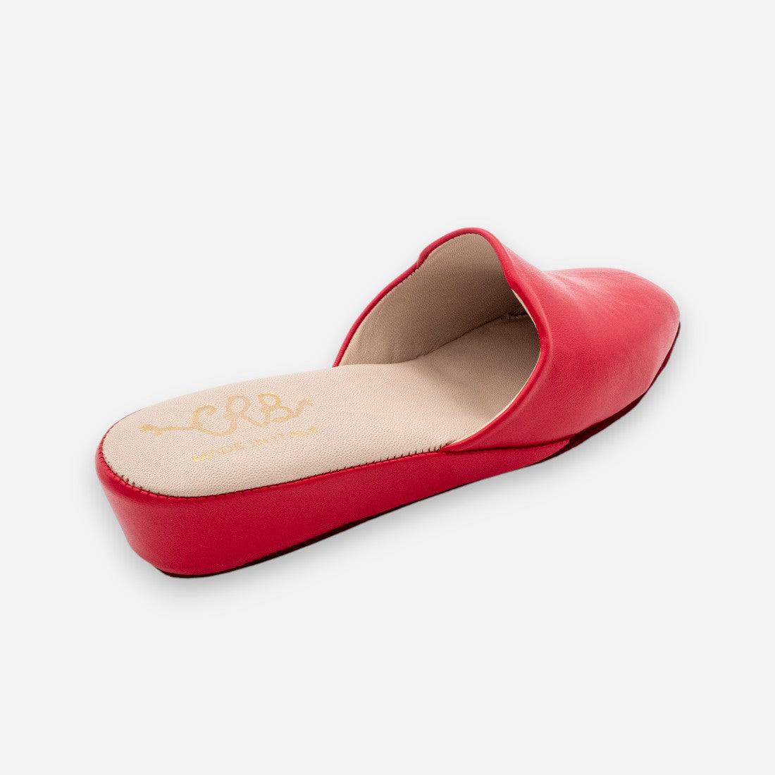 Pantofole Donna da camera CRB 4032 Nappa Rosso