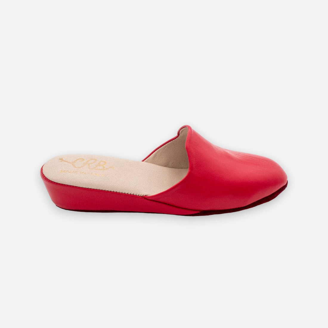 Pantofole Donna da camera CRB 4032 Nappa Rosso