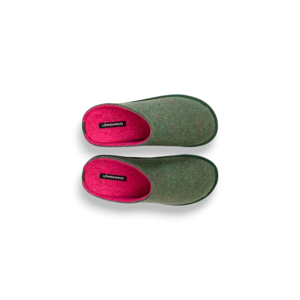  - ["Donna","FW25","Lowenweiss","NOEAN","Pantofole","Scarpe"] - Pantofole Donna Lowenweiss Easy Bicolor Feltro Di Lana Felce-Fuxia 6800BC-319-988 - Lupis SRL