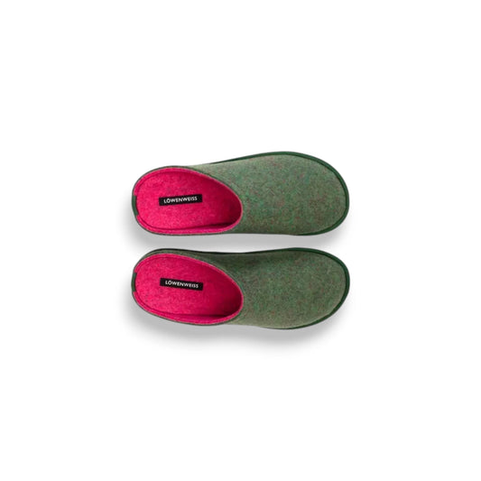  - ["Donna","FW25","Lowenweiss","NOEAN","Pantofole","Scarpe"] - Pantofole Donna Lowenweiss Easy Bicolor Feltro Di Lana Felce-Fuxia 6800BC-319-988 - Lupis SRL