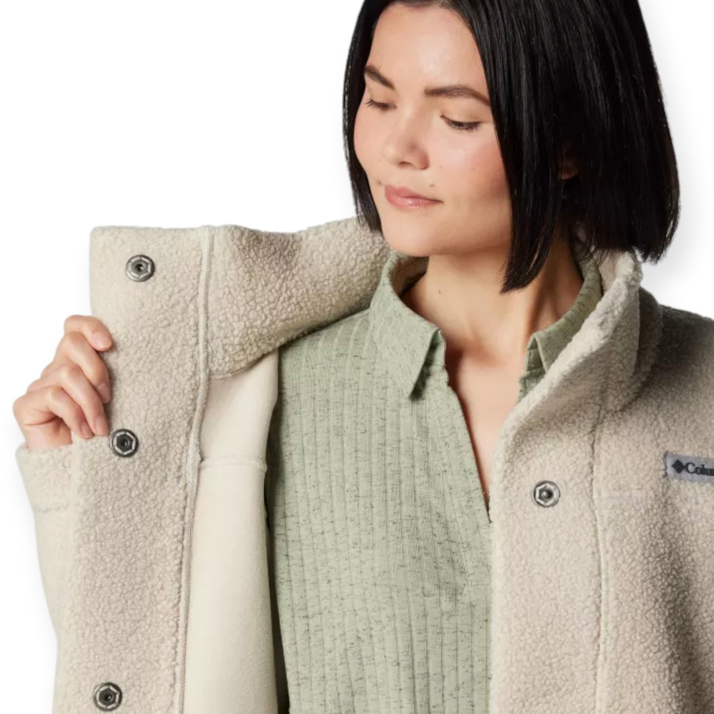 Pile Columbia Sportswear W Panorama Long Jacket Dark Stone 1862582-278
